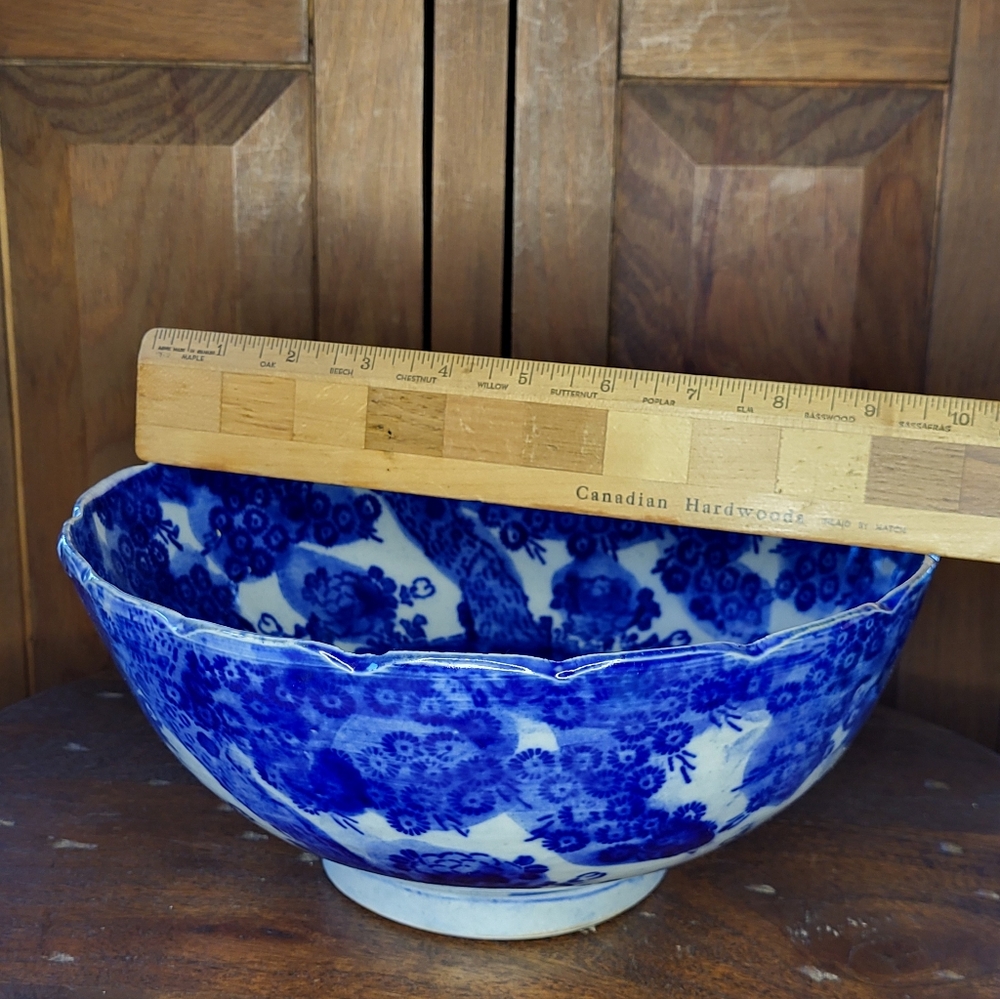 Blue Floral Ceramic Bowl - Picture 5 of 17